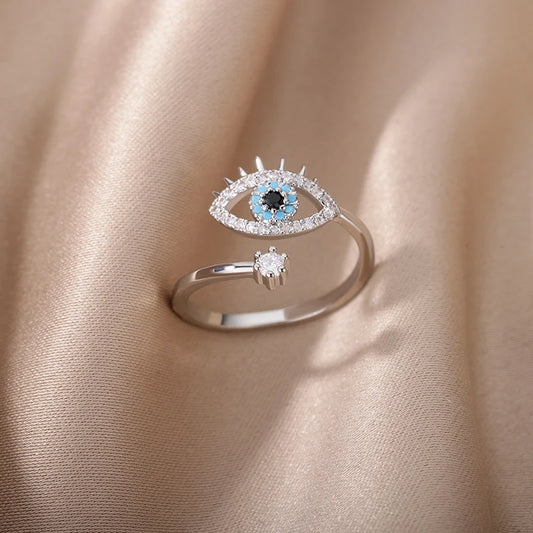 Evil Eye Enamel Ring