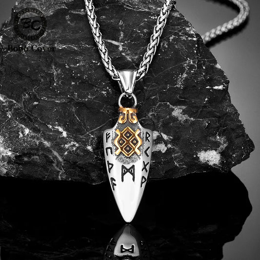 Enigmatic Norse Runes Odin's Spear Necklace
