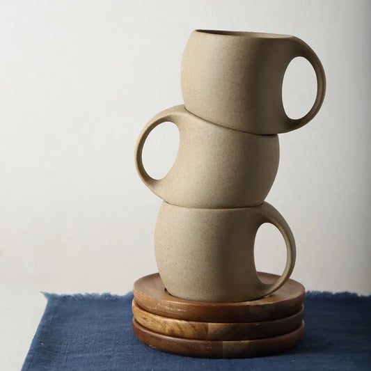Sculpted Elegance Artistic Silhouette Coffee Cup